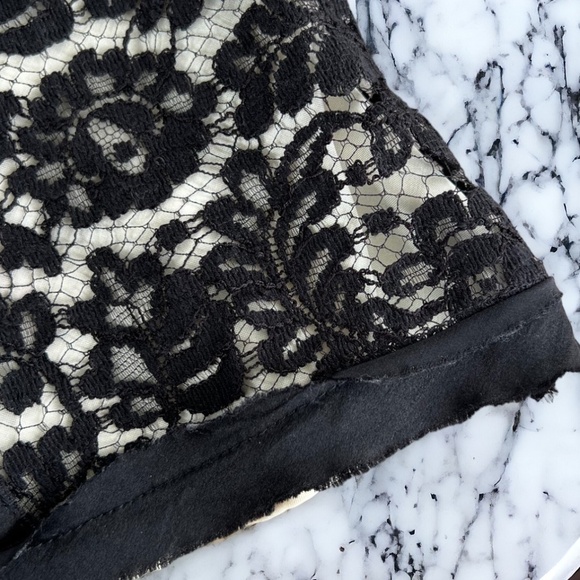 Rebecca Taylor Black Lace Camisole Tank Top Size 8 - Picture 10 of 16